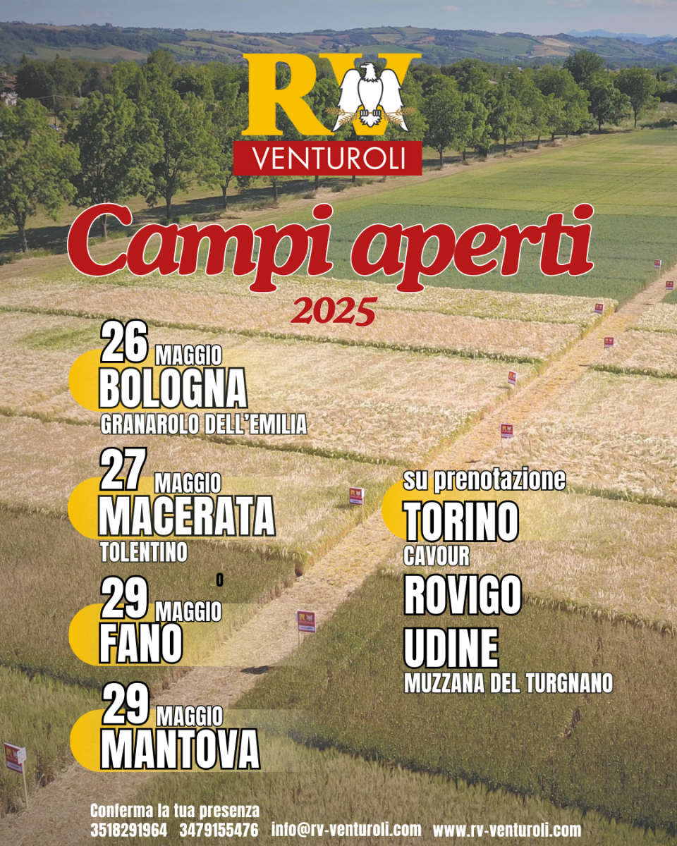 Ibridi e varietà nei campi dimostrativi RV Venturoli
