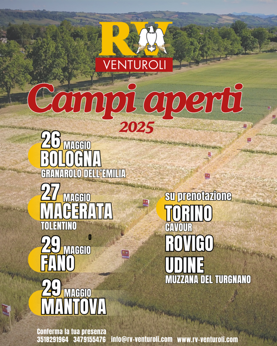 Ibridi e varietà nei campi dimostrativi RV Venturoli